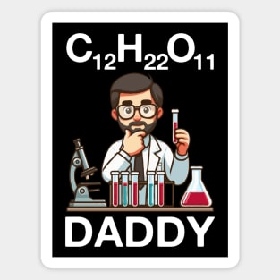 C12 H22 O11 Daddy, Chemistry Father's Day Magnet